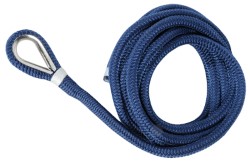 línea de amarre empalmado azul de 16 mm x 11 m